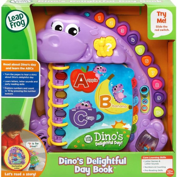 LeapFrog Dino's Delightful Day Alphabet Book New! - Picture 2 of 15